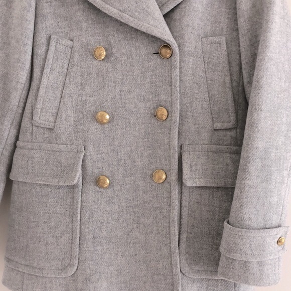 J.Crew Double Breasted Majesty Stadium Wool Coat - Picture 2 of 7